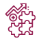 Grafika prezentująca puzzle i strzałkę
