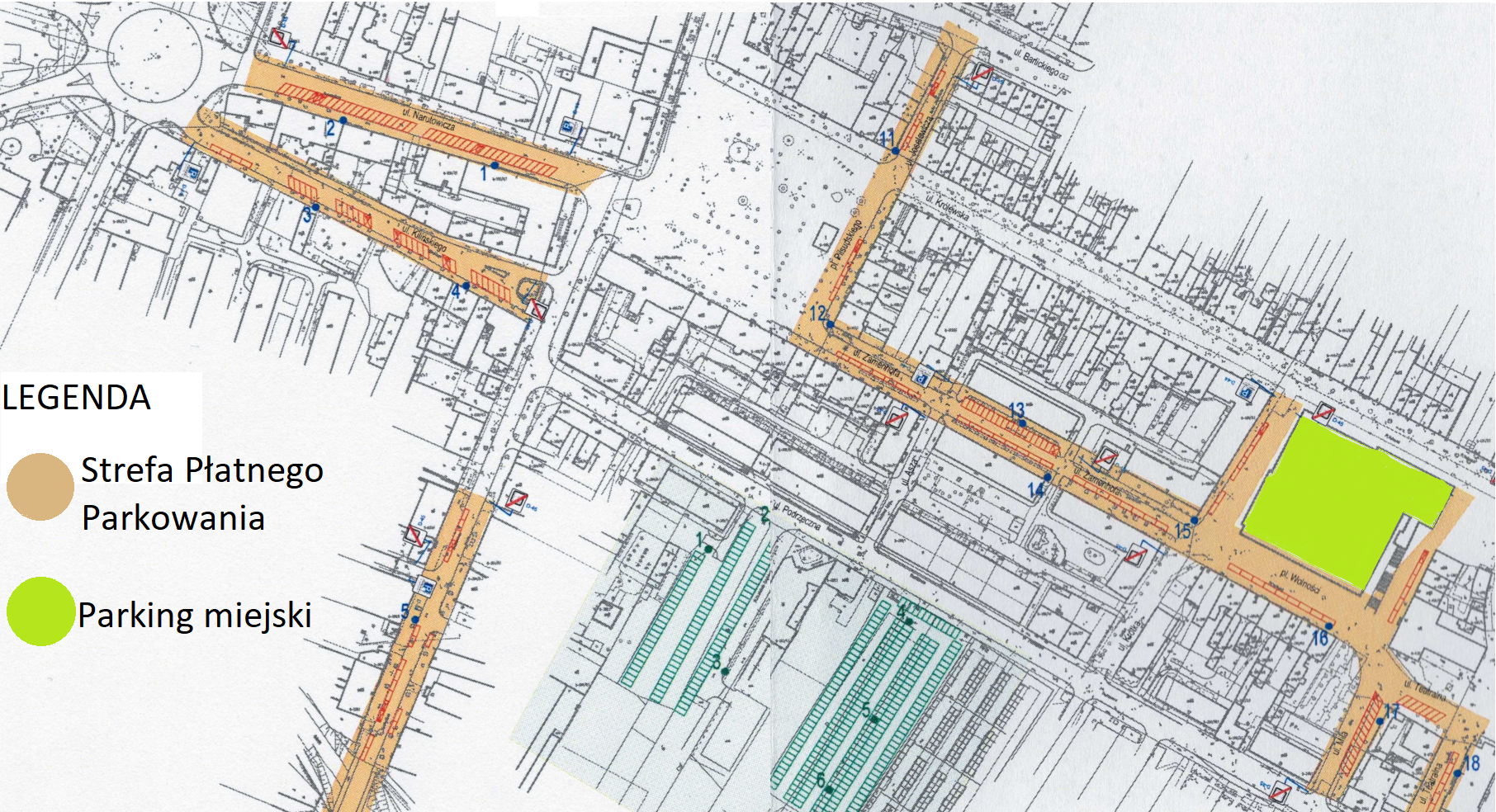 Mapa parkingów