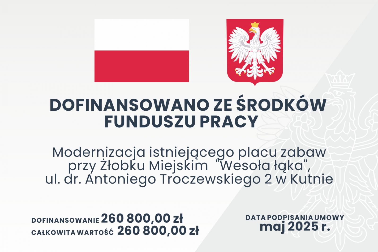 tablica z info o projekcie
