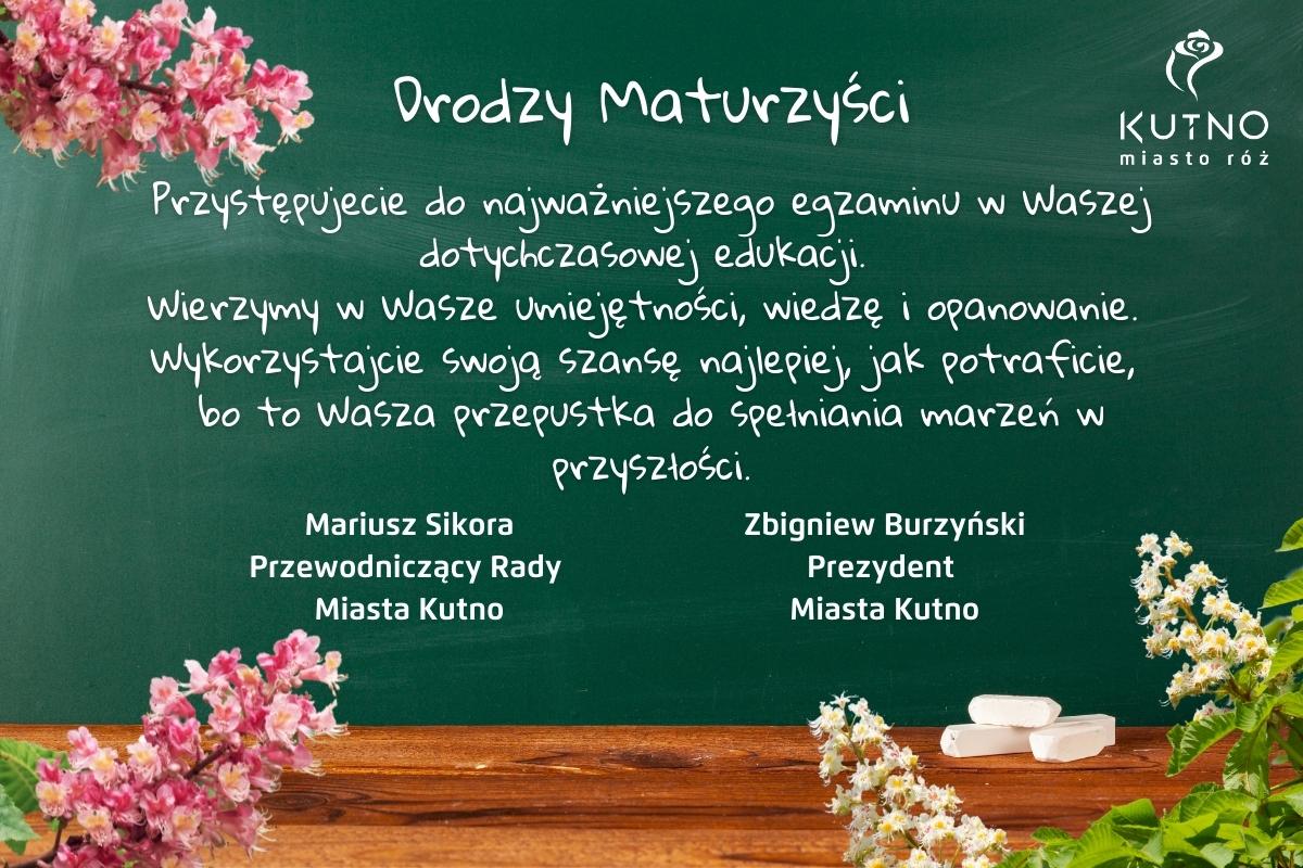 Życzenia dla maturzystów