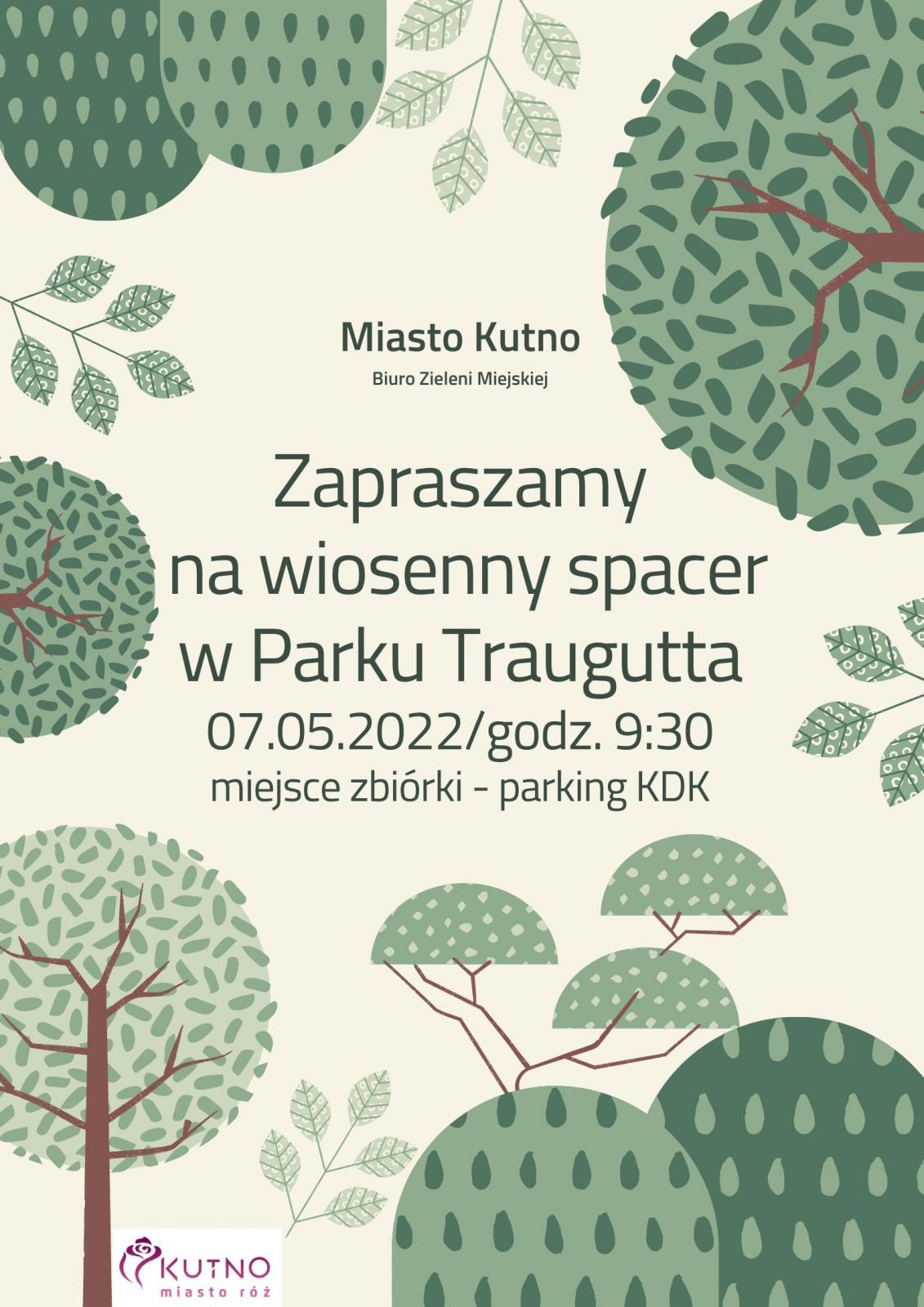 Plakat z zaproszeniem na spacer