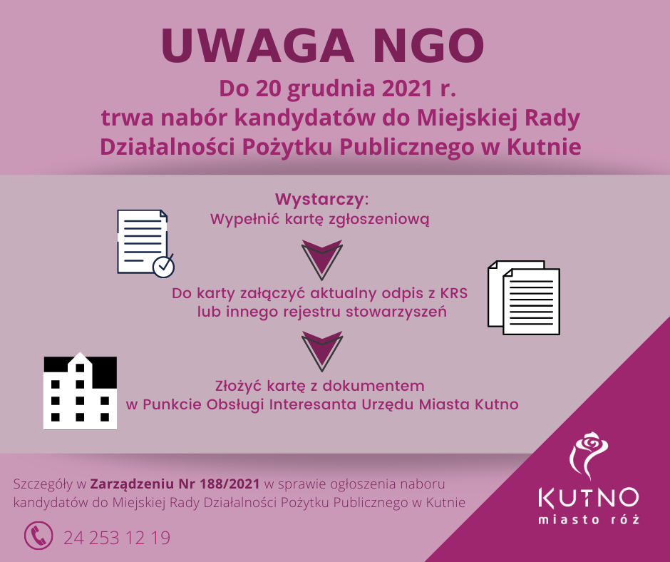 Grafika z ogłoszeniem o naborze