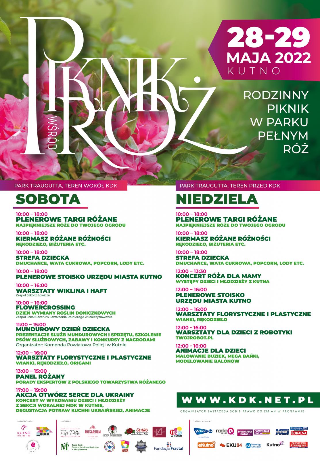 Plakat Pikniku Wśród Róż