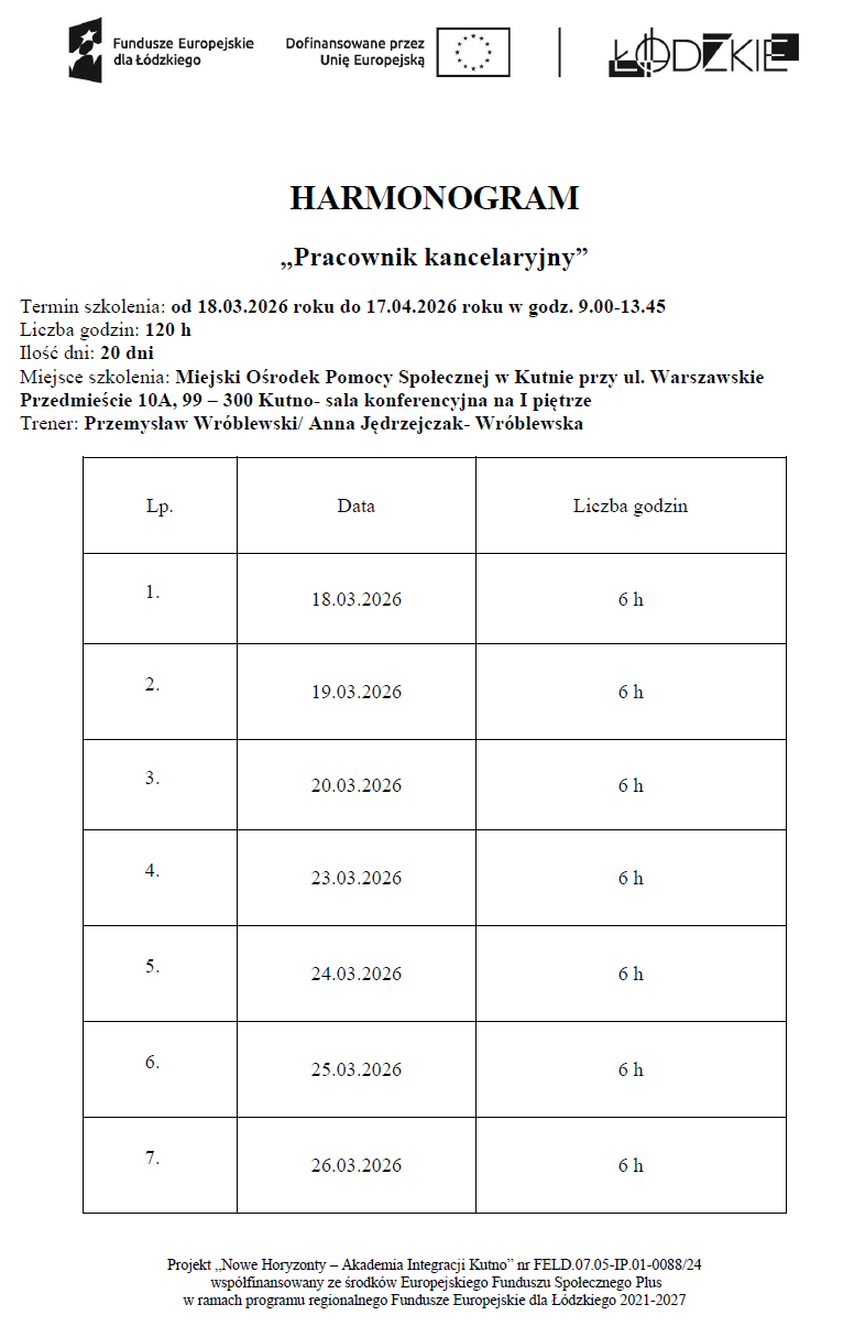 Harmonogram