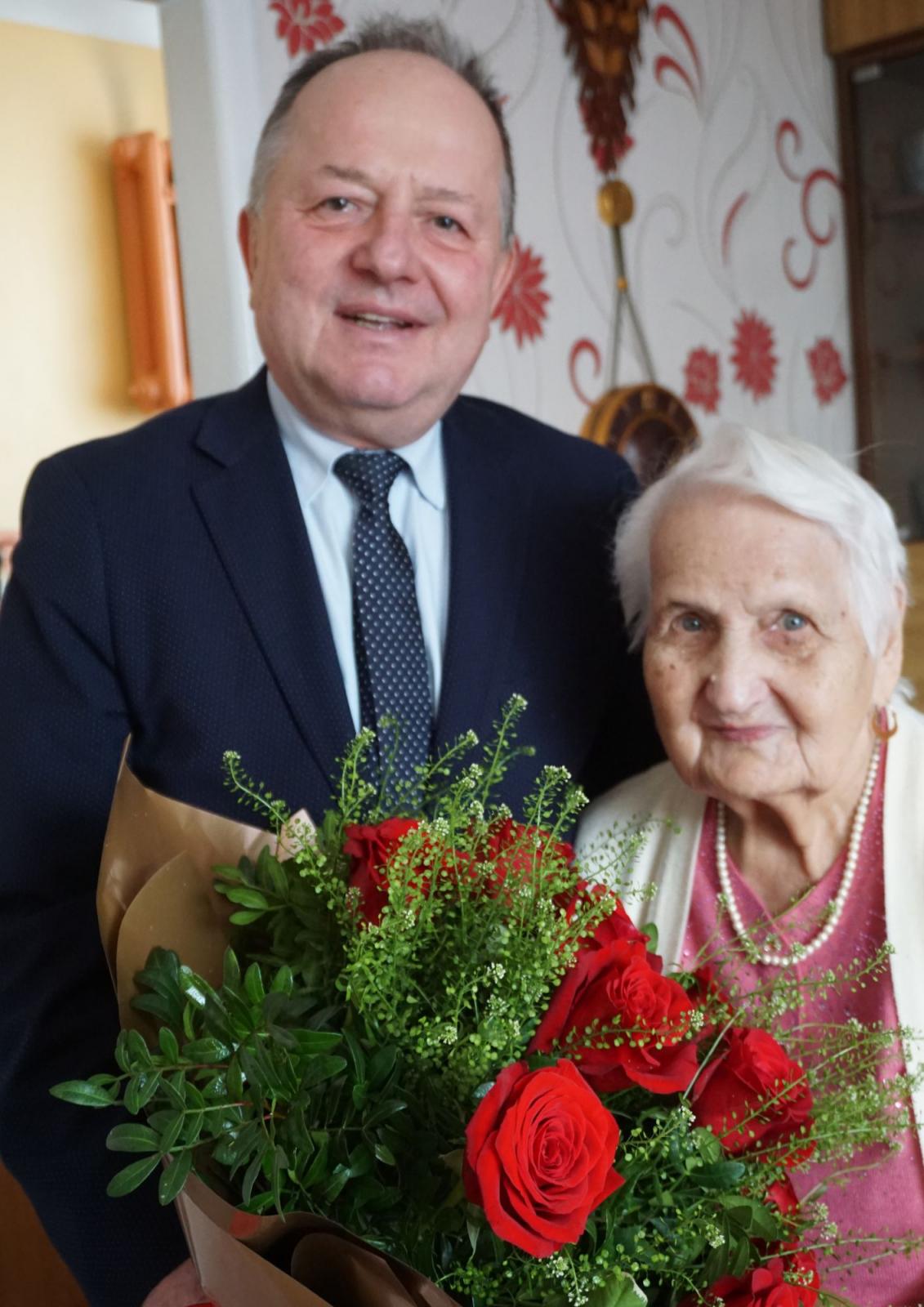 Prezydent z jubilatką