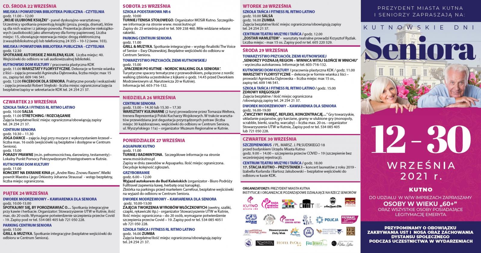 Program Kutnowskich Dni Seniora