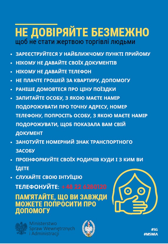 Informacja dot. handlu ludźmi