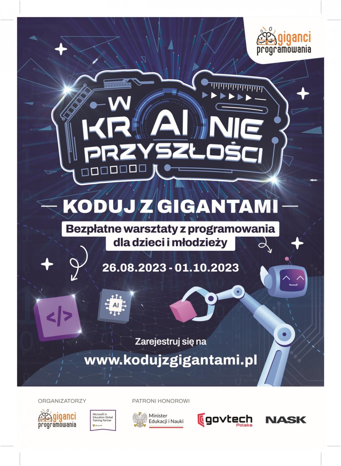 Koduj z gigantami plakat