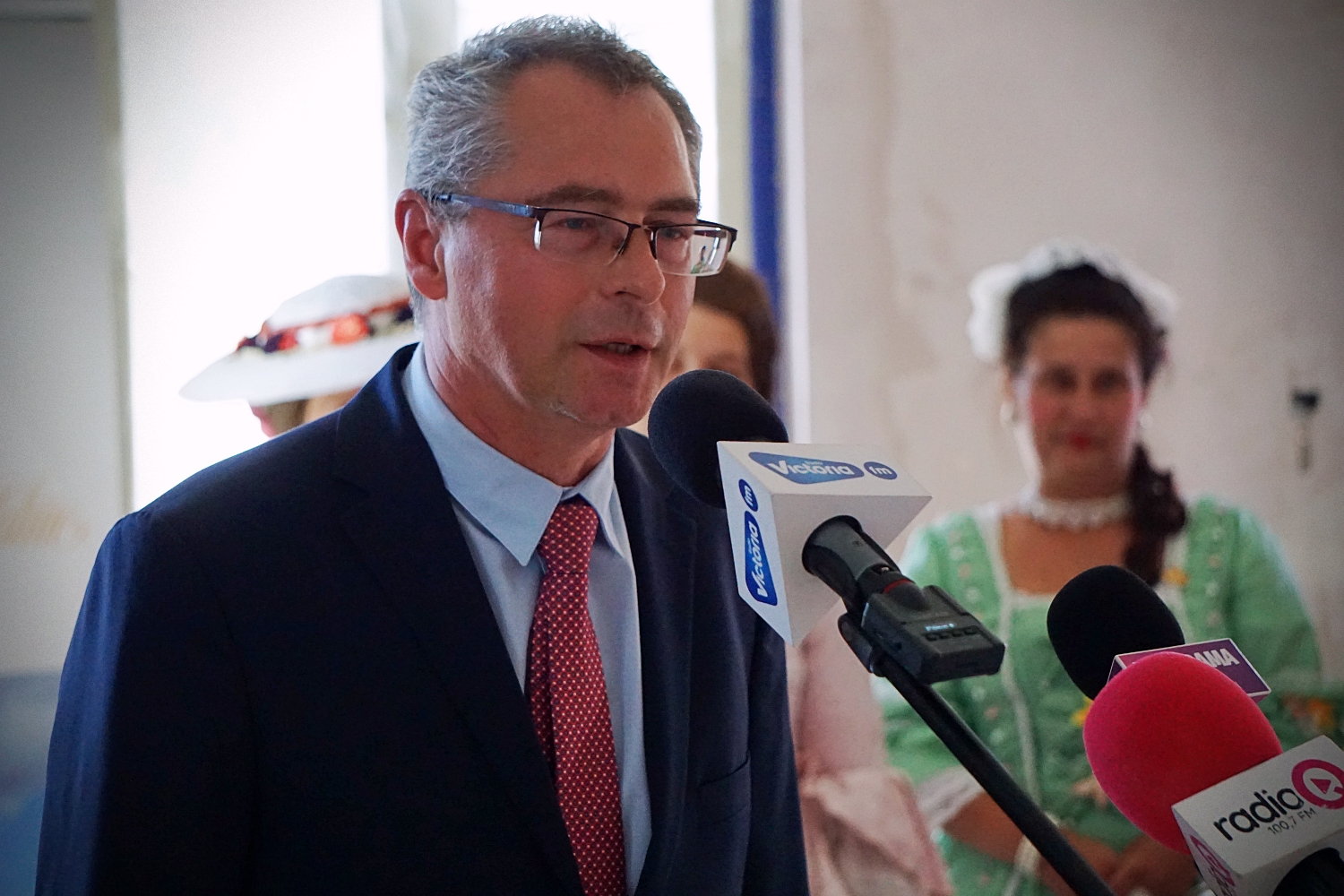 Przekazanie żyrandoli dla Pałacu Saskiego