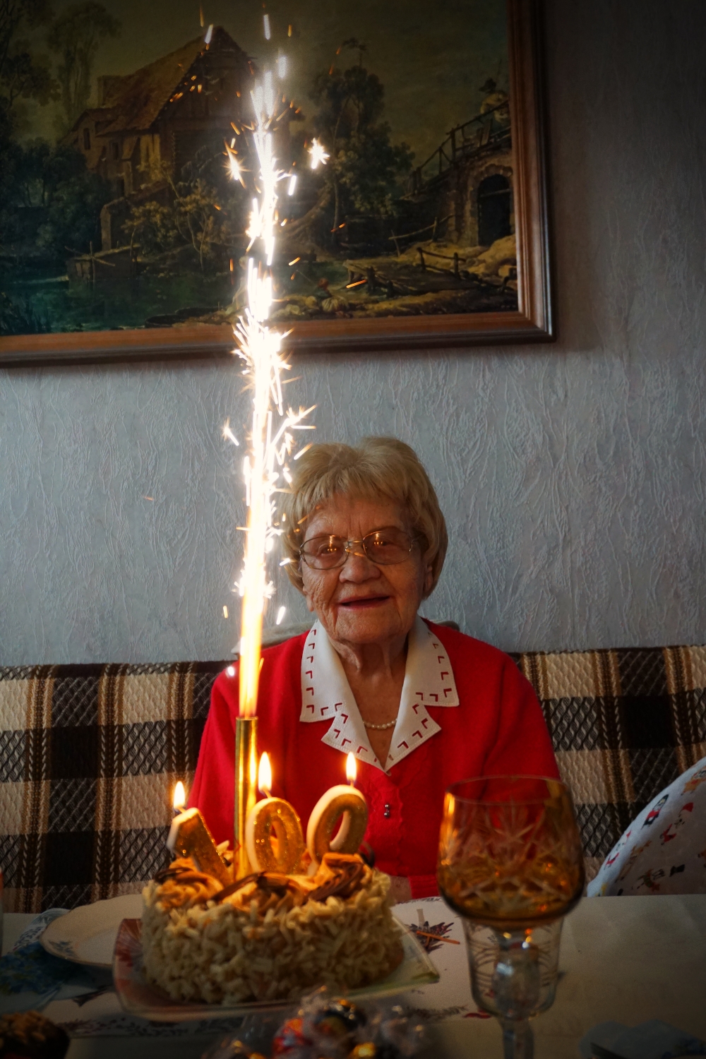 Prezydent Kutna z wizytą u jubilatki