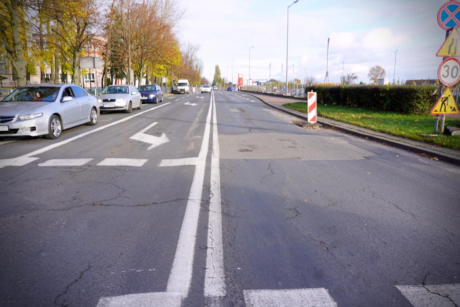 Ulica Oporowska przed remontem