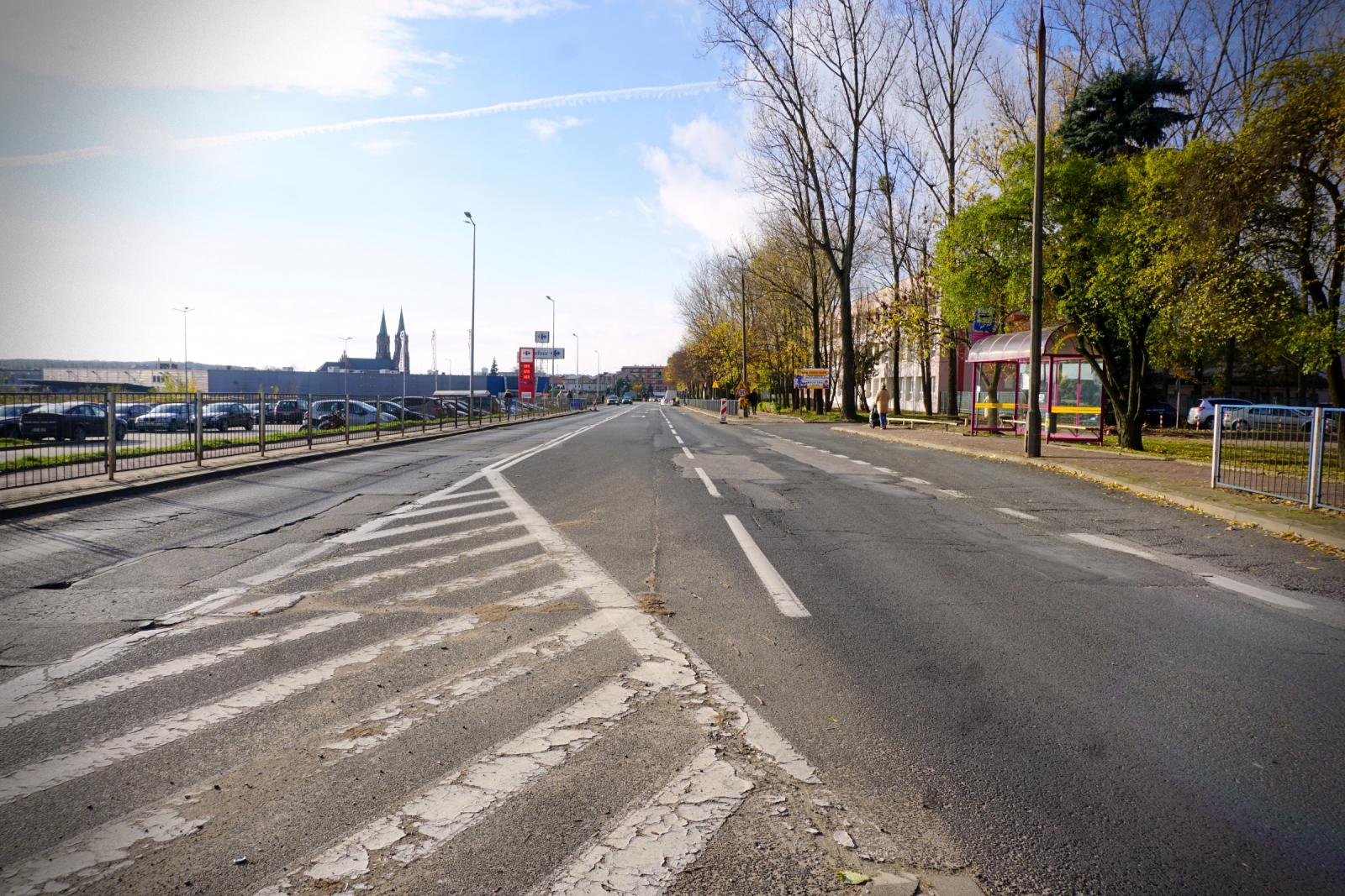 Ulica Oporowska przed remontem