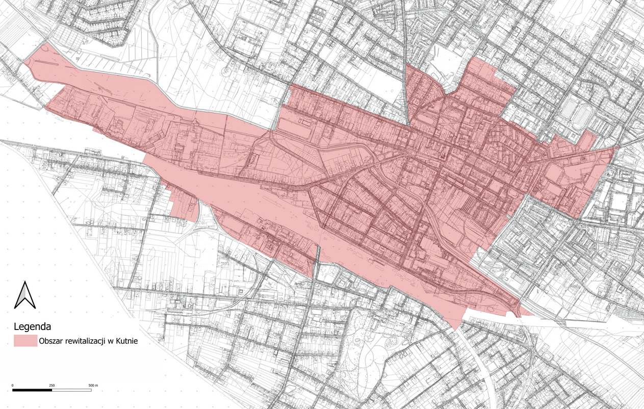 Mapa obszaru rewitalizacji