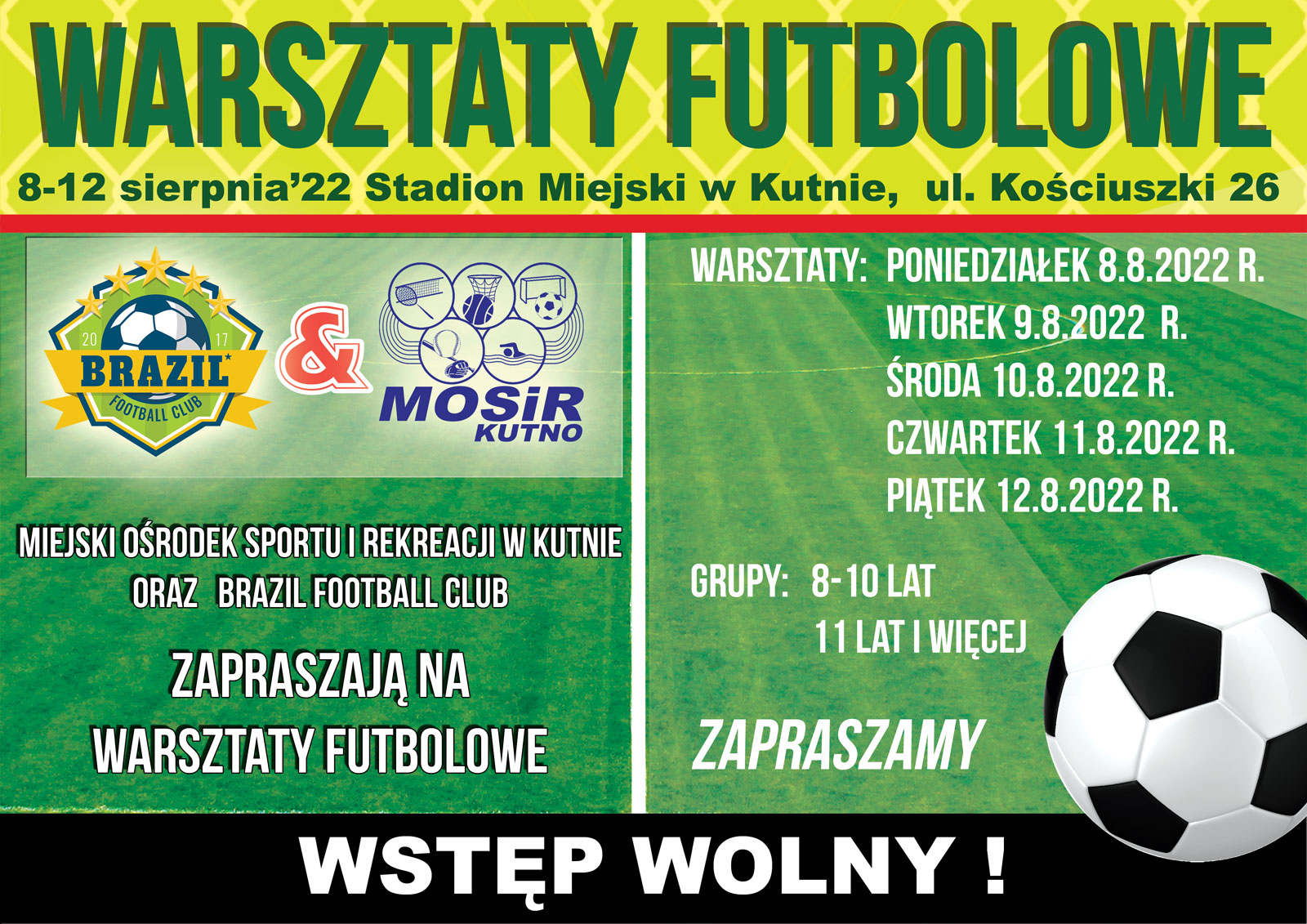 Plakat warsztatów