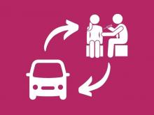 Transport chcących się zaszczepić przeciw Covid-19
