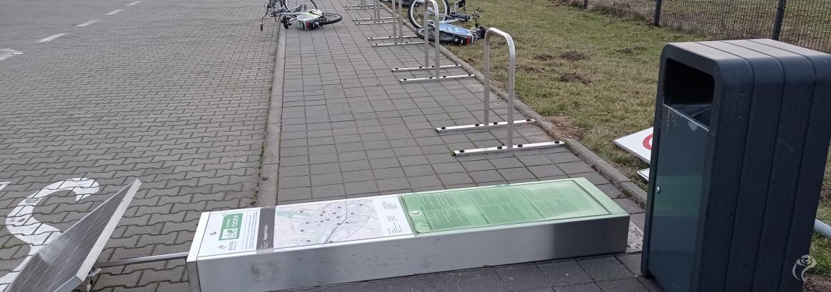 Uszkodzona stacja wypożyczania rowerów