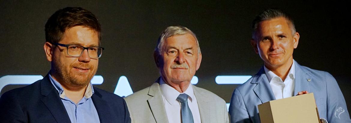 Prezydent Burzyński z przedstawicielami dwóch firm