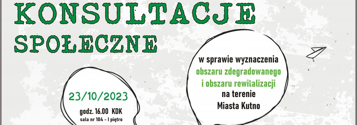 Grafika z plakatem konsultacji