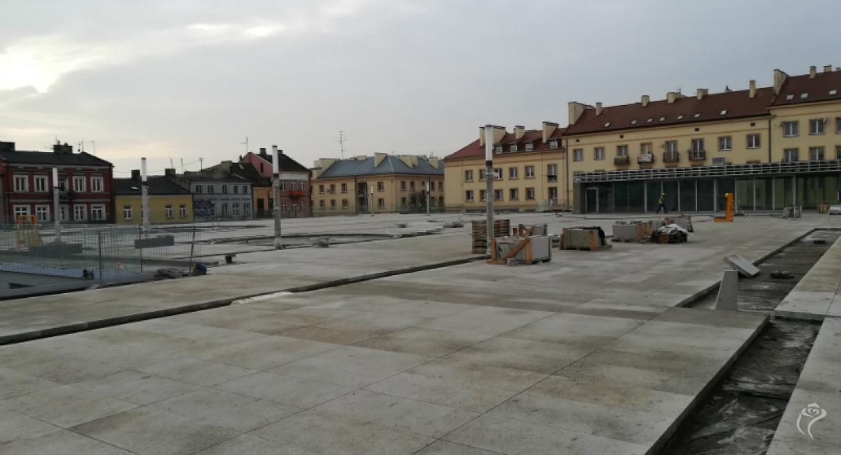 Nasadzenia zieleni na Placu Wolności i Rynku Zduńskim
