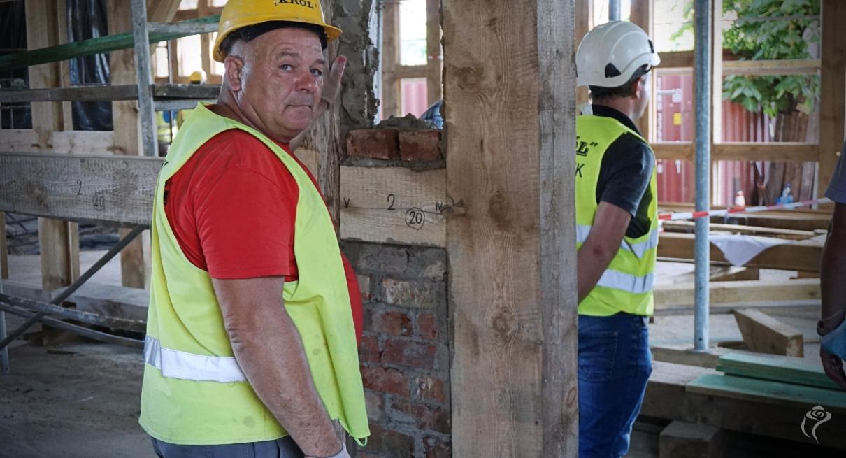 Na zdjęciu widać postęp prac na budowie Pałacu Saskiego
