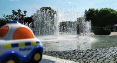 Fontanna na Placu Piłsudskiego została uruchomiona