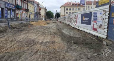 Postęp prac na Placu Wolności i Rynku Zduńskim