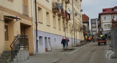 Nasadzenia zieleni na Placu Wolności i Rynku Zduńskim