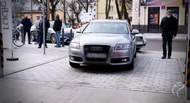 Zdjęcie z otwarcia parkingu pod placem Wolności