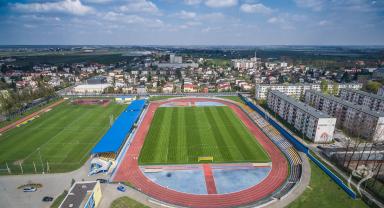 Widok z lotu ptaka na stadion