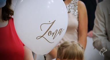 Balon z napisem żona