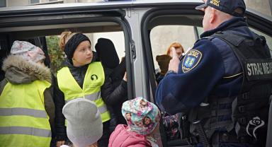 Dzieci z Punktu Przedszkolnego nr 3 w Urzędzie Miasta 
