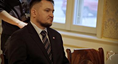Przekazanie kluczy do Pałacu Saskiego