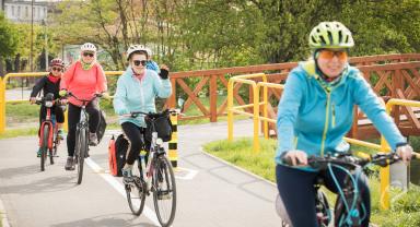Piknik rowerowy nad Ochnią