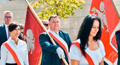 Zdjęcie z obchodów 104. rocznicy Bitwy Warszawskiej oraz Święta Wojska Polskiego