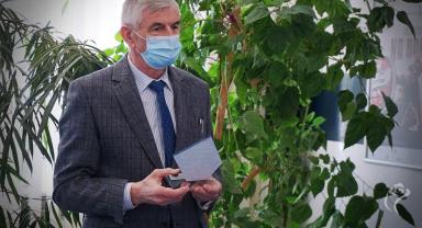 Na zdjęciu widać Prezydenta Zbigniewa Burzyńskiego 