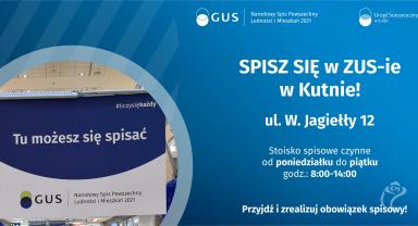 Grafika dotycząca punktu spisowego w ZUSIE