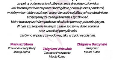 Życzenia z okazji Dnia Pracownika Socjalnego
