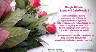 Życzenia z okazji Dnia Babci i Dnia Dziadka