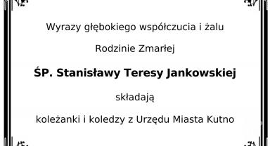 Kondolencje od pracowników