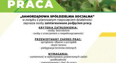 Samorządowa Spółdzielnia Socjalna rusza z naborem pracowników