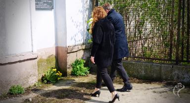 Na zdjęciu widać upamiętnienie ofiar Holocaustu