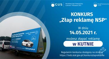 Plakat akcji "Złap reklamę" Narodowego Spisu Powszechnego