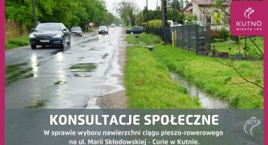 Na zdjęciu widać ulicę Skłodowskiej-Curie