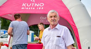 Zbigniew Burzyński podczas pikniku wojskowego na Sklęczkach